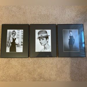 Set of 3 Audrey Hepburn Prints